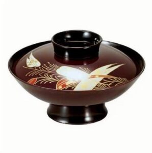 2-076-11 TAIKO Soup Bowl Burgundy Vine