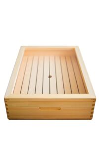 TKG-8-0141-0801 TAIKO Food Display Case with Acrylic Lid and Drain Board Base