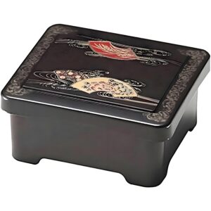 2-070-08 TAIKO Donju Box “Pearl Fan” Inside Red