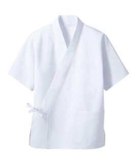 2-090-09 TAIKO Unisex Happi Coat (white)