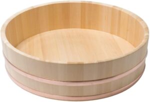 2-080-01 TAIKO Large Sushi Rice Mixing Bowd “Hangiri”