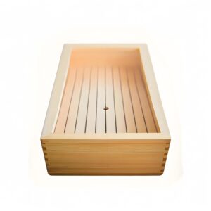 TKG-8-0141-0801 TAIKO Food Display Case with Acrylic Lid and Drain Board Base