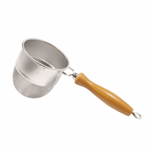 2-020-09 TAIKO Tea Strainer w/ Wooden Handle