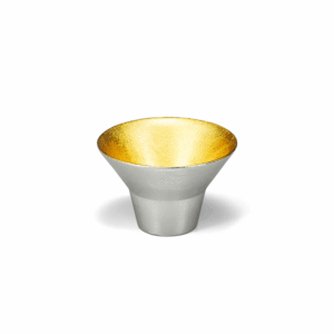 Tin Sake Cup KIKI I Gold 30cc 511250