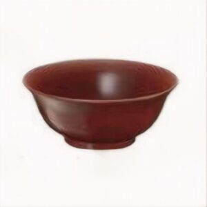 Heat resistant Ramen bowl with silvery red