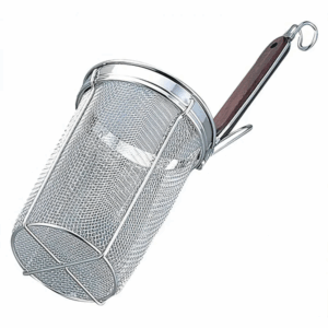 Stainless steel Udon Deep Starainer Wooden Handle
