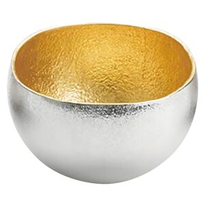 Tin Sake Cup Kuzushi Yure Gold